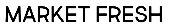 Market Fresh font preview